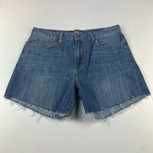 Lucky Brand Jean Short Men 33* 429 Straight Blue Fade Cut Off Denim Jorts Tag 34